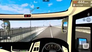 #Bussid bus #Top speed 605 by #AO BD #SR2 Racing mod  #Bus simulator Indonesia
