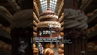 #GiantCake#BakingGoals#FantasyFood#MiniChefs#WhimsicalWorld#CakeArt#FoodShorts#ReelMagic#FunnyReels