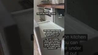 Hidden Trash Bin (Ikea) #diy  #ikea #reels #shorts