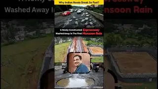 Why Indian Roads Break So Fast? | Taxpayer Money Wasted? #ytshorts