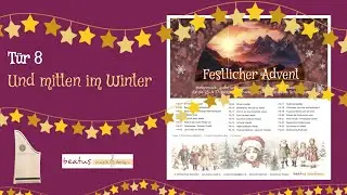 T&uuml;r 8 - Und mitten im Winter - aus der Notenmappe f&uuml;r Tischharfe &bdquo;Festlicher Advent&ldquo;