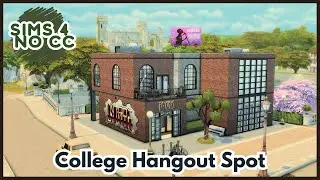 The Sims 4  College Bar 🍻 | Ultimate Uni Hangout with Arcade, Club Floor & Games | NO CC