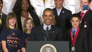 President Obama Speaks at the White House Science Fair