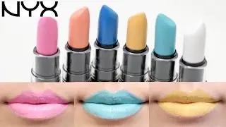 NYX Macaron Lippie Lip Swatches ♡ 6 Shades