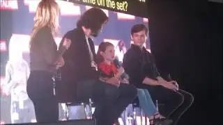 Chandler Riggs & Cailey Fleming at Walker Stalker London Con