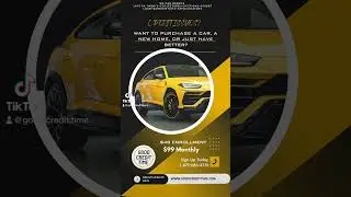 Credit To Buy A Luxury Car. #boostyourcredit #howtorepairmycredit #creditanalyst #credithack