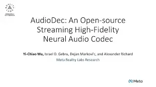 [ICASSP2023] [Highlight] AudioDec: An Open-Source Streaming High-Fidelity Neural Audio Codec