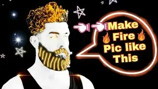 how to make fire effective pic using picsart || JiTech ||