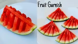 Fruit Garnish | Watermelon Decorating Ideas | Watermelon Carving | Watermelon Garnish