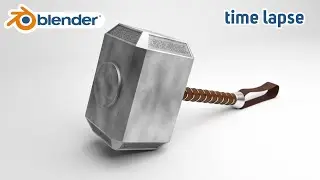 mjolnir modeling time lapse in blender