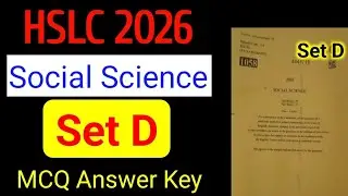 social Science MCQ Answer Key 2026 HSLC // HSLC Exam 2026 Social Science Question Paper Solution 
