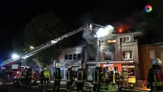 Heinsberg Oberbruch: Wohn und Geschäftshaus in Vollbrand