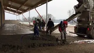 Landwehrhof Baureis - Betonieren