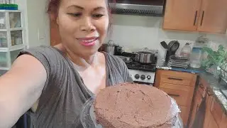 Baking chocolate cake #baking #delicious #cake