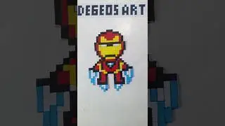 Iron Man Pixel Art Ideas #art #pixelart #ironman #marvel #shorts
