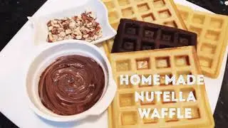 HomeMade Waffles | Nutella Waffles | Easy Waffles Recipe