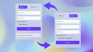 How To Make Login And Registration Form Using HTML, CSS & JavaScript | Sign In & Sign Up Form Design