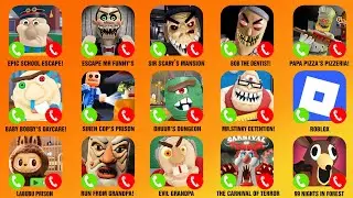 SIR SCARY&rsquo;S MANSION, ESCAPE MR FUNNY'S, Escape Bob the Dentist!, Spider Fighter, Poppy Playtime...