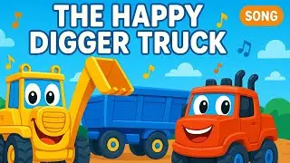 The Happy Digger Truck 🚧 | Construction Song For Kids!