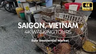 4K Walking Tours: VIEWER DISCRETION &ndash; Raw Vietnamese Market (No Filter)