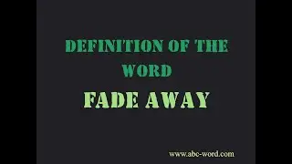 Definition of the word 