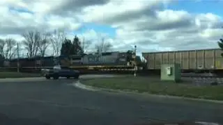 Fast CSX coal train in Karns, TN