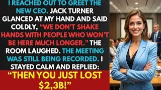 New CEO Refused to Shake My Hand, Fired Me  So I Caused Him to Lose $2.3B Overnight