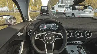 Audi TT RS | City Car Driving | Fast POV Drive + Steering Wheel