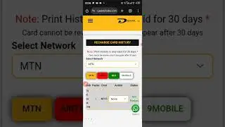 Recharge Card Printing continuation