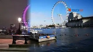 The London Eye time-lapse is seen from above In drone footage [Luxury Lifestyle]
