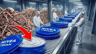 Millions of Animal Bones Turned into Luxury Cosmetic Cream | Shocking Factory Transformation Process
