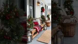 15 Charming Modern Farmhouse Christmas Decor Ideas For A Front Porch
