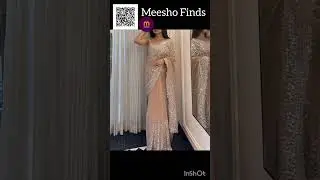 Take screenshot & scan on @Meesho to buy this organza saree combo#organza#organzasarees#meesho
