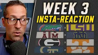 WEEK 3 REACTION SHOW: Texas A&M wins at Notre Dame, Georgia beats Tennessee, Georgia Tech heroics