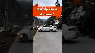 A Quick Guide to Safe U-Turns on Narrow Rural Roads #cardrivingtips #automobile #shorts