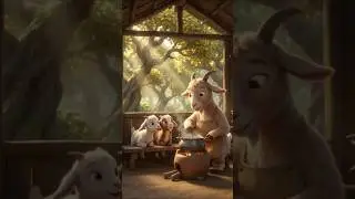 Mother Goat vs Thief 😱 | Kids Safety Story | Emotional Short Brave Mother Goat 🐐 | Kids Moral Story