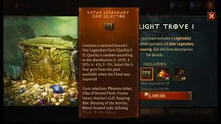 Unboxing Moonlight Trove I: My Third Legendary Gem Selector | Diablo Immortal