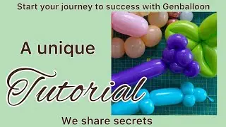 An ear or pinch twist. How to make. The basics of balloon twisting for beginners