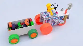 How To Make A Joint Road Rollar DIY & Trolley | From Matchbox diy | Made At Home