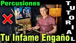 Los Temerarios TU INFAME ENGAÑO – TUTORIAL en Las Percusiones Como Se Tocaba  En Vivo En Los 90´s