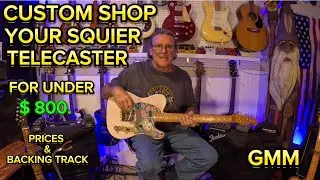 Custom Shop Your Squier Telecaster, Finished with sound review & backing track. Timestamps