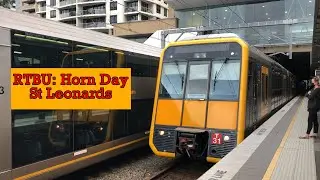 Sydney Trains Video #76 - RTBU Horn Day - St Leonards