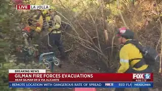 Evacuations lifted due to Gilman Fire in La Jolla