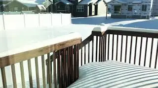 ~1ft snow in Waukee Iowa in 2019 February