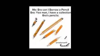 Bro's Pencils, His Floor loot #funny #meme #art #procreate #pencil #bro #digitalart #relatable