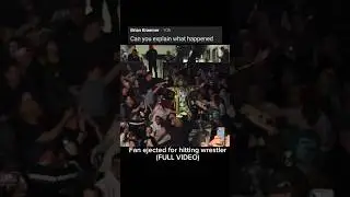 [FULL VIDEO] Superfan ejected after hitting WCW wrestler, Crowbar during his match #selfdefense #acw