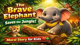 The Brave Elephant Story | Inspirational Jungle Tale with Moral Lesson
