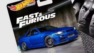 Custom hot wheels GTR 34 Fast 4
