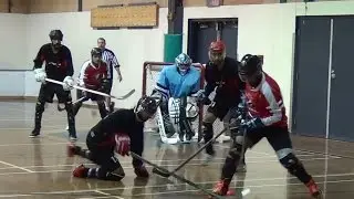 Surrey Thrashers vs. Surrey Crooks - Period 1 (10/25/14) Ball Hockey Dangles Dekes Drills Tricks