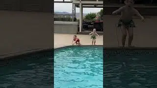 Leon & Lyra at the deep end. #pool #swimming #lyra #leon